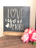 Love You More Metal Home Decor