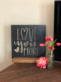 Love You More Metal Home Decor