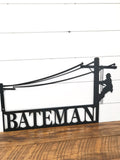 Lineman Family Name Metal Sign