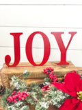 Joy Christmas Metal Art