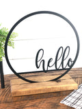 Hello Circle Home Decor