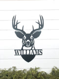 Deer Head Personalized Name Sign