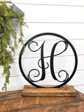 Circle Monogram Home Decor