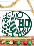 Ho Ho Ho Christmas Metal Home Decor