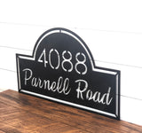 Custom Address Metal Sign