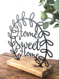 Home Sweet Home Metal Wreath Home Decor