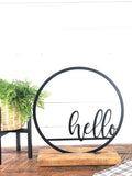 Hello Circle Home Decor