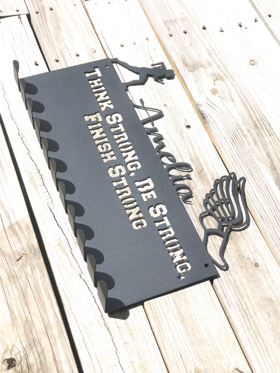United Medals BEAST MODE, Sport Medaille Hanger Display | Mat Zwart Staal Houder Medaillehanger Max 48 Medailles