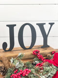 Joy Christmas Metal Art