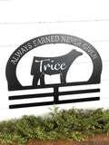 Livestock Show Steer Exhibitor Ribbon Holder