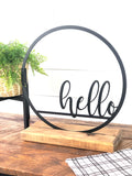 Hello Circle Home Decor
