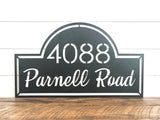 Custom Address Metal Sign