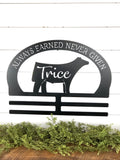 Livestock Show Steer Exhibitor Ribbon Holder
