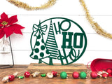 Ho Ho Ho Christmas Metal Home Decor