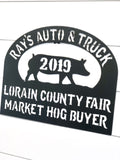 Livestock Market Hog Buyers Gift Metal Sign