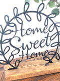 Home Sweet Home Metal Wreath Home Decor