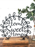Home Sweet Home Metal Wreath Home Decor