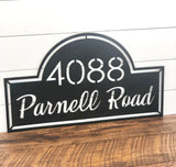 Custom Address Metal Sign