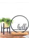 Hello Circle Home Decor