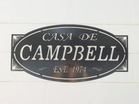 Casa De Established Family Name Sign