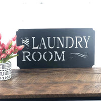 The Laundry Room Metal Sign