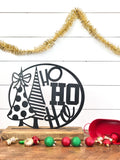 Ho Ho Ho Christmas Metal Home Decor