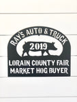Livestock Market Hog Buyers Gift Metal Sign