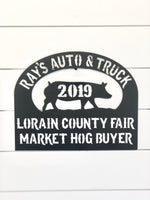 Livestock Market Hog Buyers Gift Metal Sign