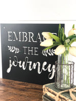 Embrace the Journey Metal Home Decor