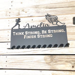 Personalized Girl Runner Medal Holder